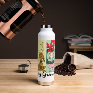 Frohe Grinch-Weihnachten Collage Trinkflasche