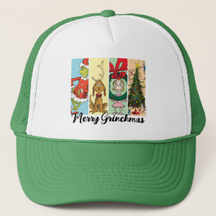 Frohe Grinch-Weihnachten Collage Truckerkappe