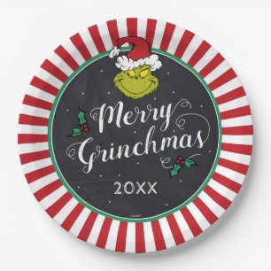 Frohe Grinch-Weihnachten Grinch-Weihnachtsfeier Pappteller