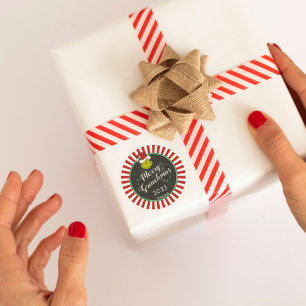 Frohe Grinchmas Grinch-Weihnachtsfeier Runder Aufkleber