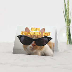 Frohe Großelterntag - Cool Cat Karte