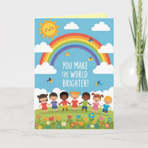 Frohe Grüße zum Kinderkartentag Karte