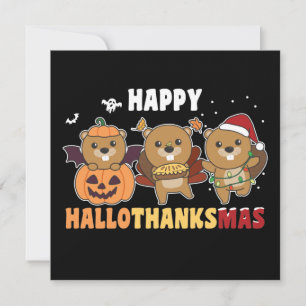 Frohe Hallothanksmas Biber Weihnachten Biber Einla Einladung