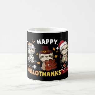 Frohe Hallothanksmas Flitterweihnachtskuffe Kaffeetasse