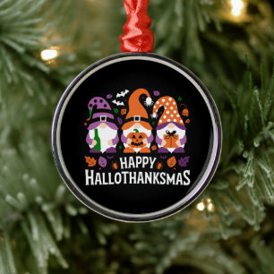 Frohe Hallothanksmas Gnome Liebhaber Frohe Weihnac Ornament Aus Metall