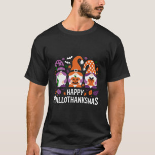 Frohe Hallothanksmas Gnome Liebhaber Frohe Weihnac T-Shirt