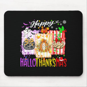 Frohe Hallothanksmas Kürbisse Halloween Erntedankf Mousepad