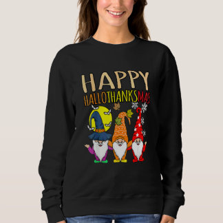 Frohe Hallothanksmas Weihnachten Halloween Ernteda Sweatshirt