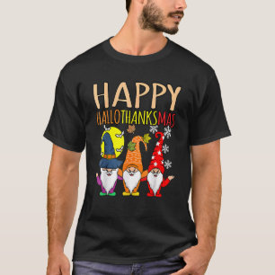 Frohe Hallothanksmas Weihnachten Halloween Ernteda T-Shirt