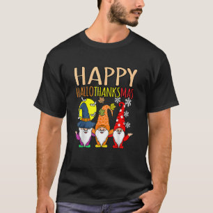 Frohe Hallothanksmas Weihnachtsfeiertag Thanksgiv T-Shirt
