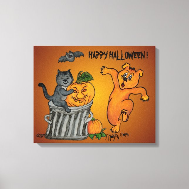 Frohe Halloween! 5 Leinwanddruck (Vorderseite)
