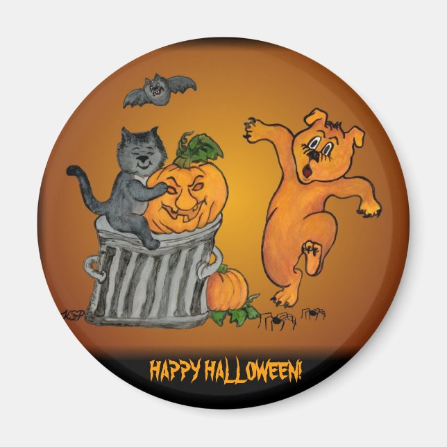 Frohe Halloween! 5 Magnet (Vorne)