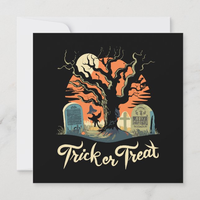 Frohe Halloween aus deinem schönen Friedhof! (Rückseite)
