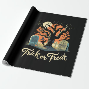 Frohe Halloween aus deinem schönen Friedhof! Geschenkpapier