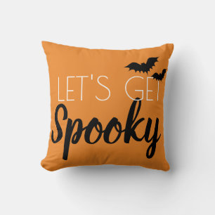 Frohe Halloween-Bat "Lasst uns spöttisch werden" w Kissen