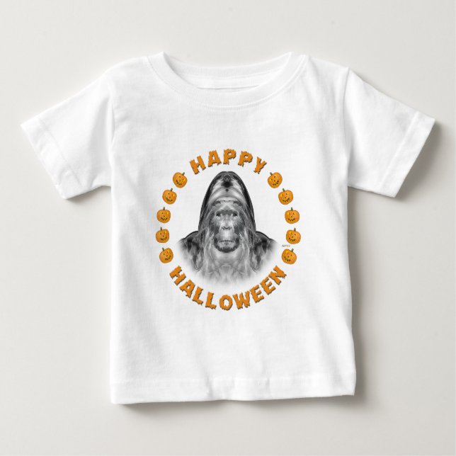 Frohe Halloween-Bigfoot Baby T-shirt (Vorderseite)