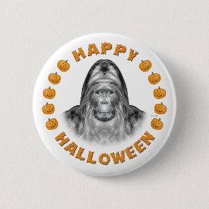 Frohe Halloween-Bigfoot Button
