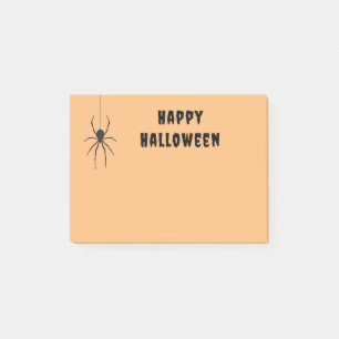 Frohe Halloween Black Spider Orange Notes Post-it Klebezettel
