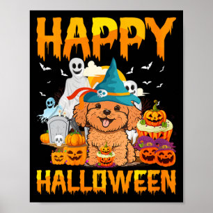 Frohe Halloween Damen Poster