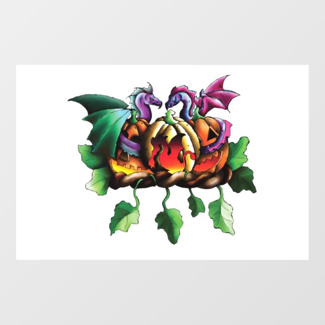 Frohe Halloween! Fensteraufkleber (Blatt)