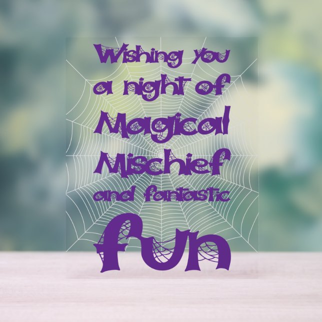 Frohe Halloween-Frohnacht Acrylschild (Neutral)