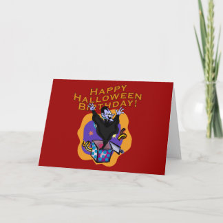 Frohe Halloween Geburtstag! Karte