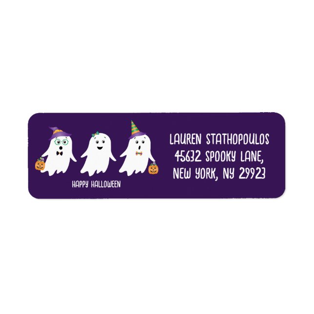 Frohe Halloween-Geistertrick oder -Behandlung (Vorne)