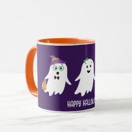 Frohe Halloween-Geistertrick oder -Behandlung Tasse