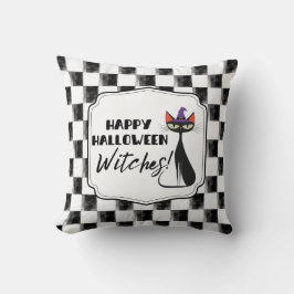 Frohe Halloween Hexen! Black Hexe Kitty Kissen