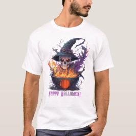 Frohe Halloween! Hexen Skull T-Shirt