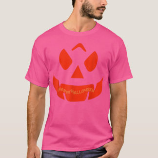 Frohe Halloween Jack O' Lantern Pumpkins Gesicht 2 T-Shirt