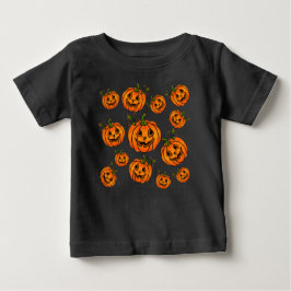Frohe Halloween-Jack-o-Laterne, Trick-to-Leckerei Baby T-shirt