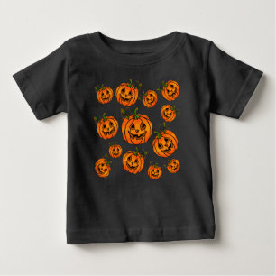 Frohe Halloween-Jack-o-Laterne, Trick-to-Leckerei Baby T-shirt