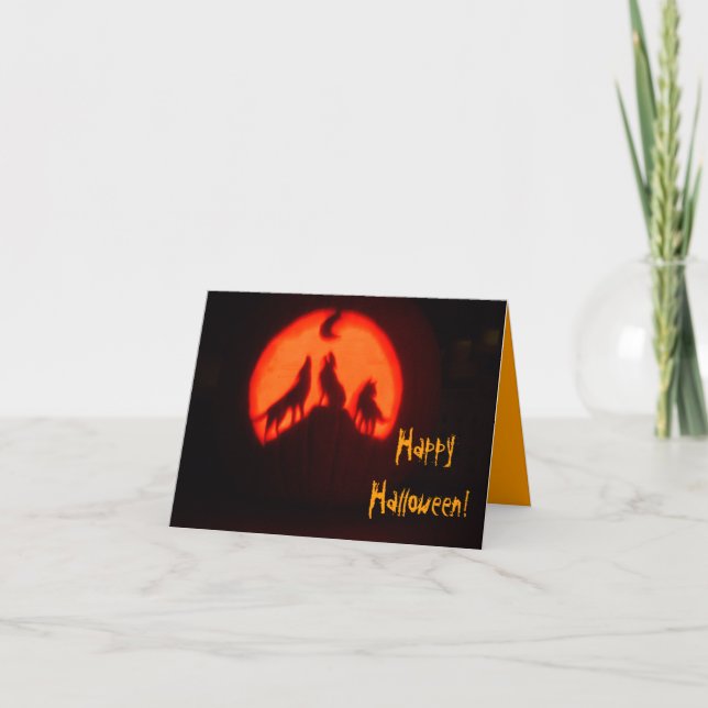 Frohe Halloween! Karte (Vorderseite)