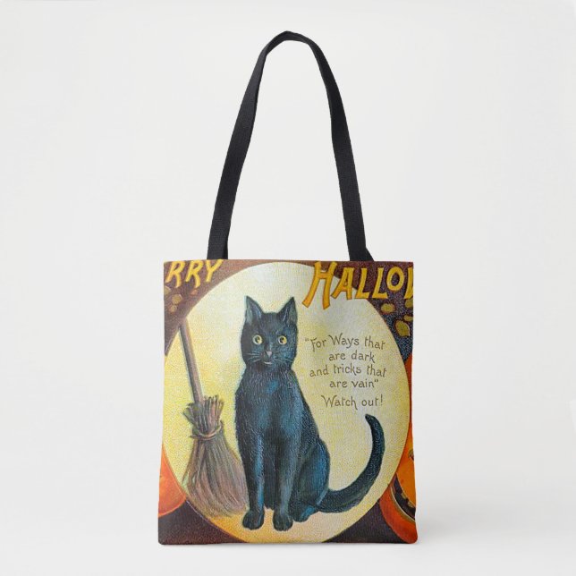 Frohe Halloween-Katze (Vorderseite)