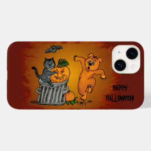 Frohe Halloween! Katzen-Hund und Spider Case-Mate iPhone Hülle