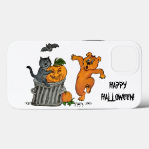 Frohe Halloween! Katzen-Hund und Spider Case-Mate iPhone Hülle