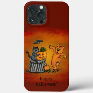 Frohe Halloween! Katzen-Hund und Spider Case-Mate iPhone Hülle