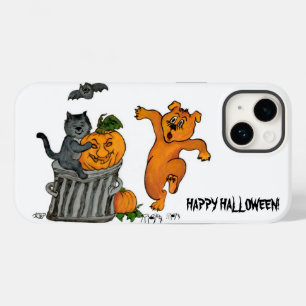Frohe Halloween! Katzen-Hund und Spider Case-Mate iPhone Hülle