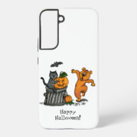 Frohe Halloween! Katzen-Hund und Spider