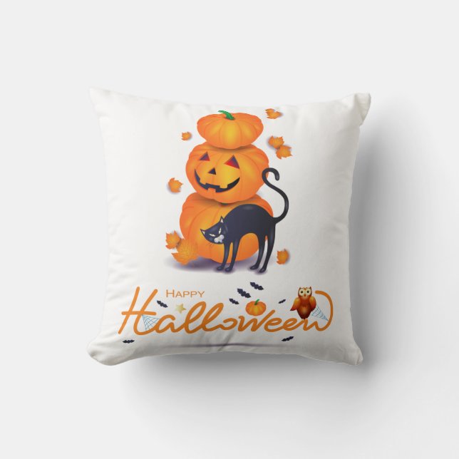 Frohe Halloween! Kissen (Vorderseite)