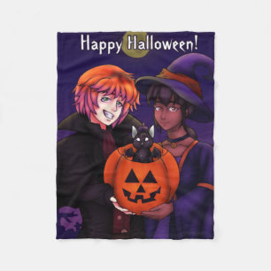 Frohe Halloween-Kostüme Fleecedecke