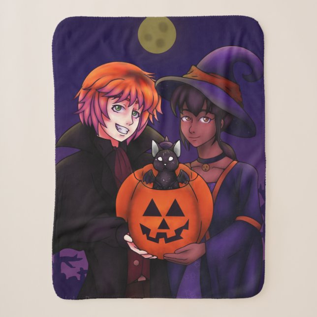 Frohe Halloween-Kostüme Sherpadecke (Vorderseite)