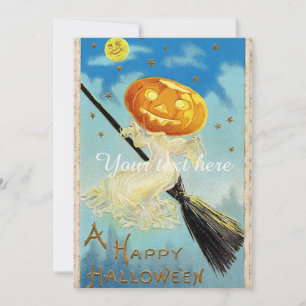 Frohe Halloween-Kürbis-Hexe