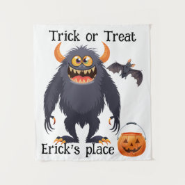 Frohe Halloween-Monstertrick oder -Behandlung Wandteppich
