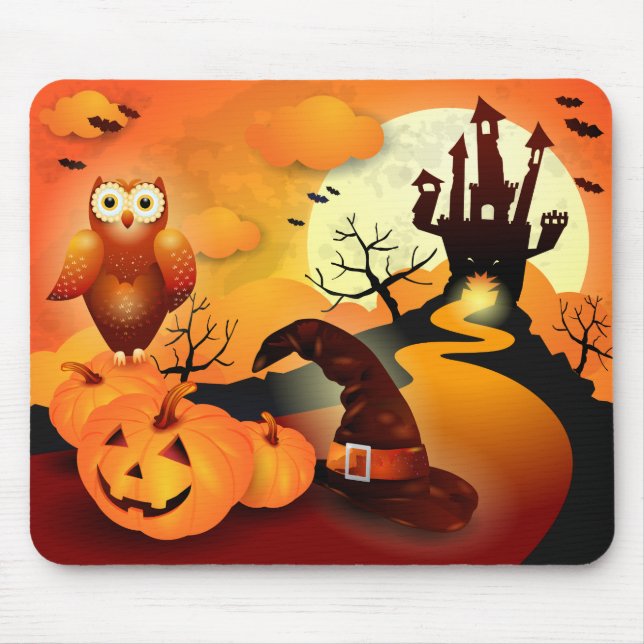Frohe Halloween! Mousepad (Vorne)