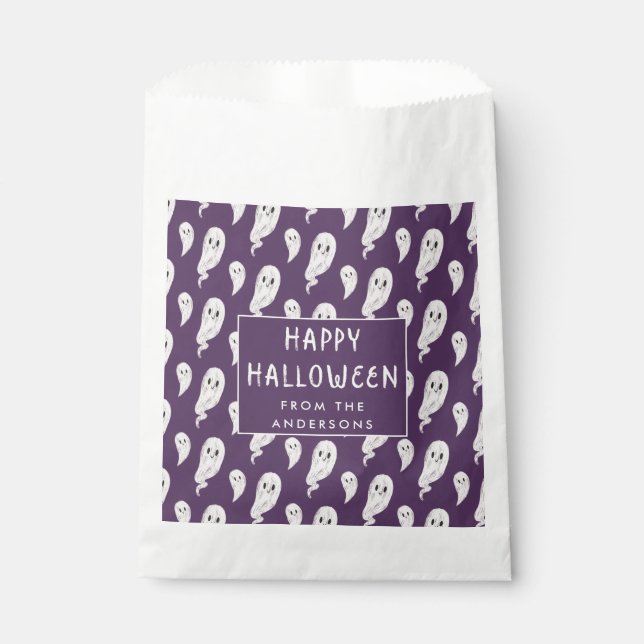 Frohe Halloween Party Leckerei Tasche Geschenktütchen (Vorderseite)