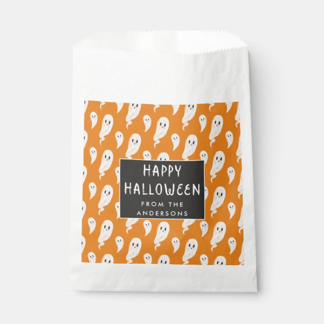 Frohe Halloween Party Leckerei Tasche Geschenktütchen (Vorderseite)