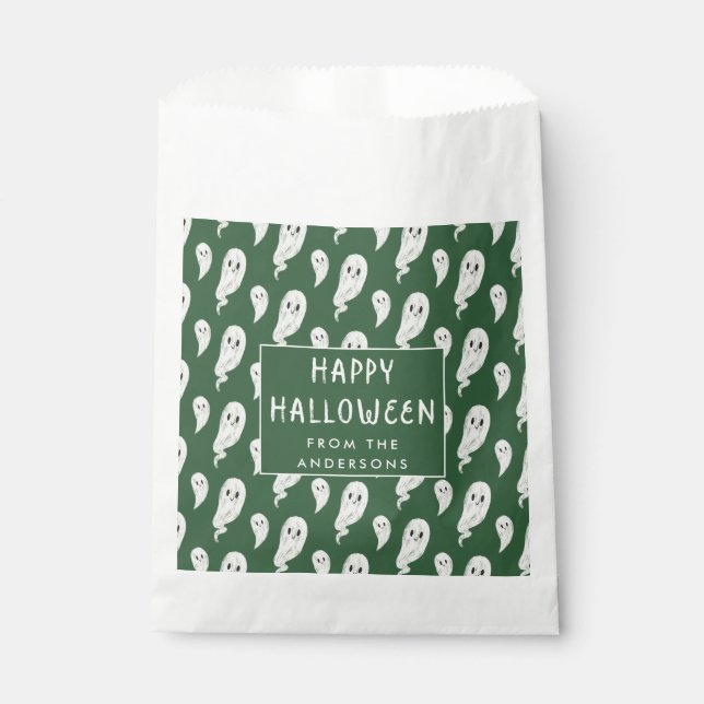 Frohe Halloween Party Leckerei Tasche Geschenktütchen (Vorderseite)