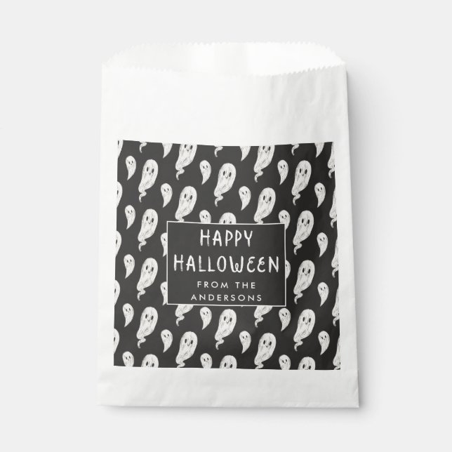 Frohe Halloween Party Leckerei Tasche Geschenktütchen (Vorderseite)
